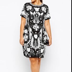 ASOS Curve Embellished Shift Dress